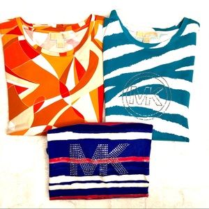 Set 3 Preowned MICHAEL Michael Kors Women Shirts